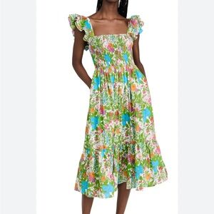 Mille Maui Floral Smocked Dress sz. S